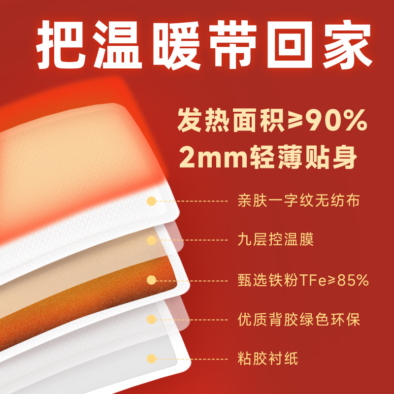 佩奇袋鼠 老人暖贴10片*5袋高清大图