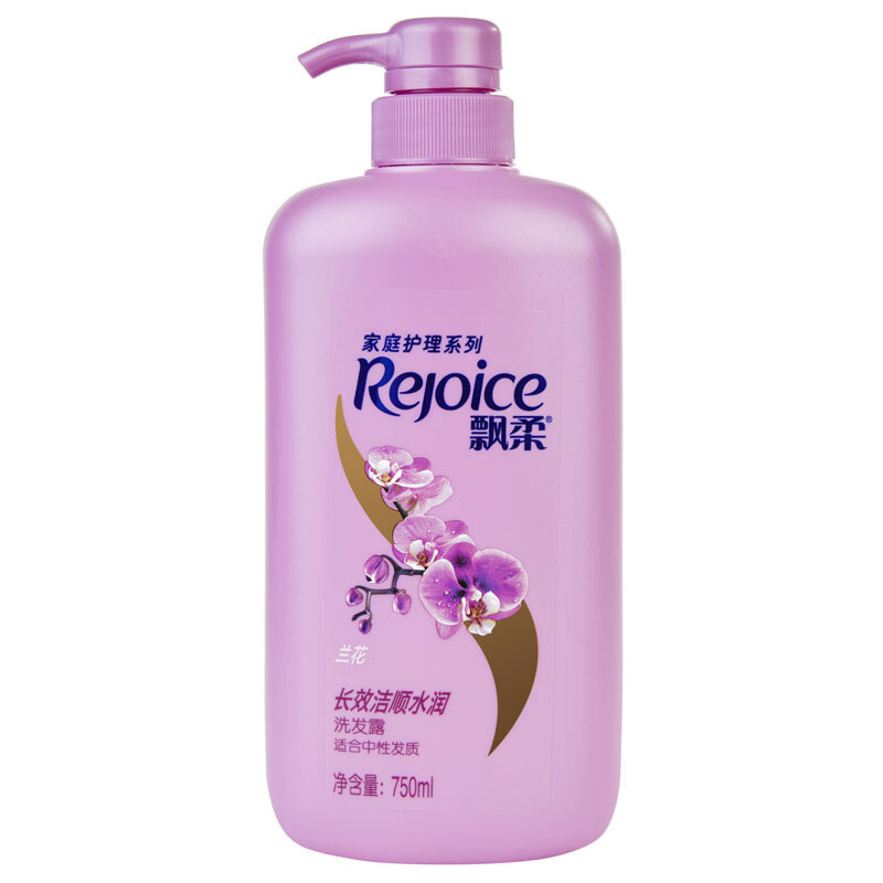 飘柔(Rejoice)家庭护理 兰花长效洁顺水润洗发露750ml