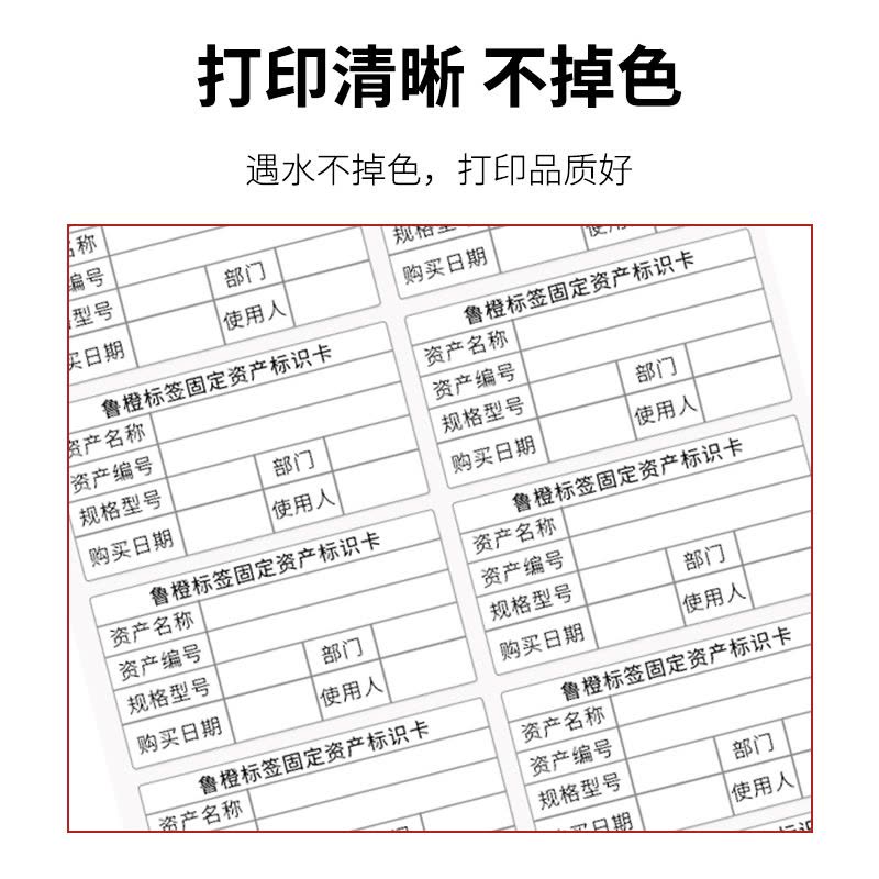 鲁橙 LC022197 A4 PVC标签纸 210*297mm 白色(单位:张)图片