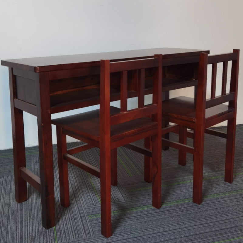 首指(SZ)学校课桌椅/双人课桌椅/QT-1204T 胡桃色