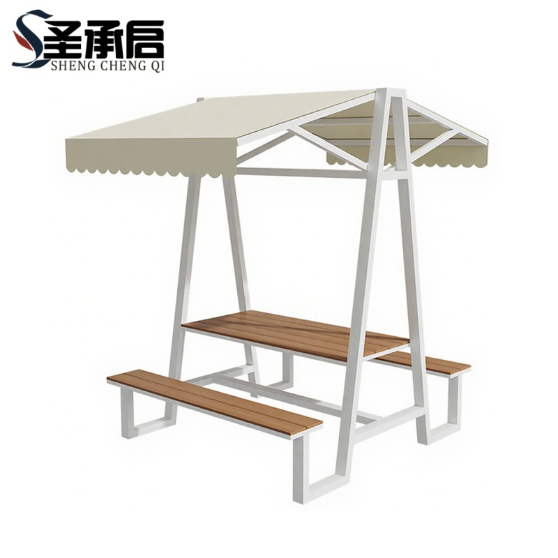 圣承启 连体桌椅 长140cm 套高清大图