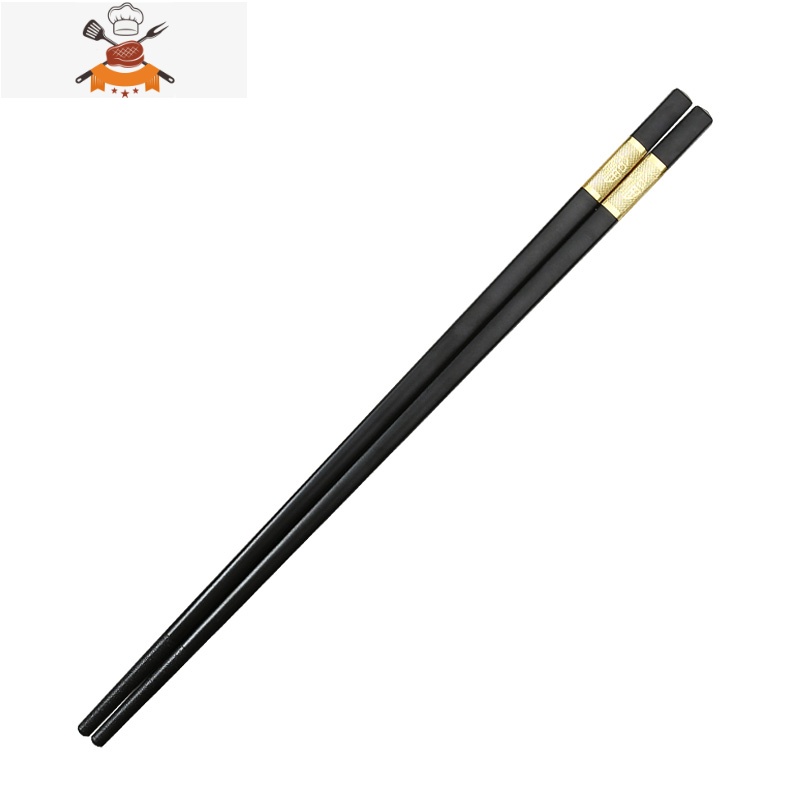 筷子家用子商用筷子2双装防滑可高温家庭餐具套装 敬平 长24cm[金如意]10双高清大图