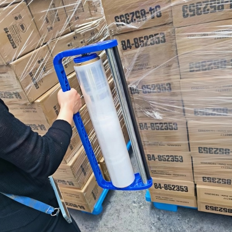 吉迎尚品 缠绕膜打包器打包机拉膜器 适用50cm保鲜膜 个高清大图