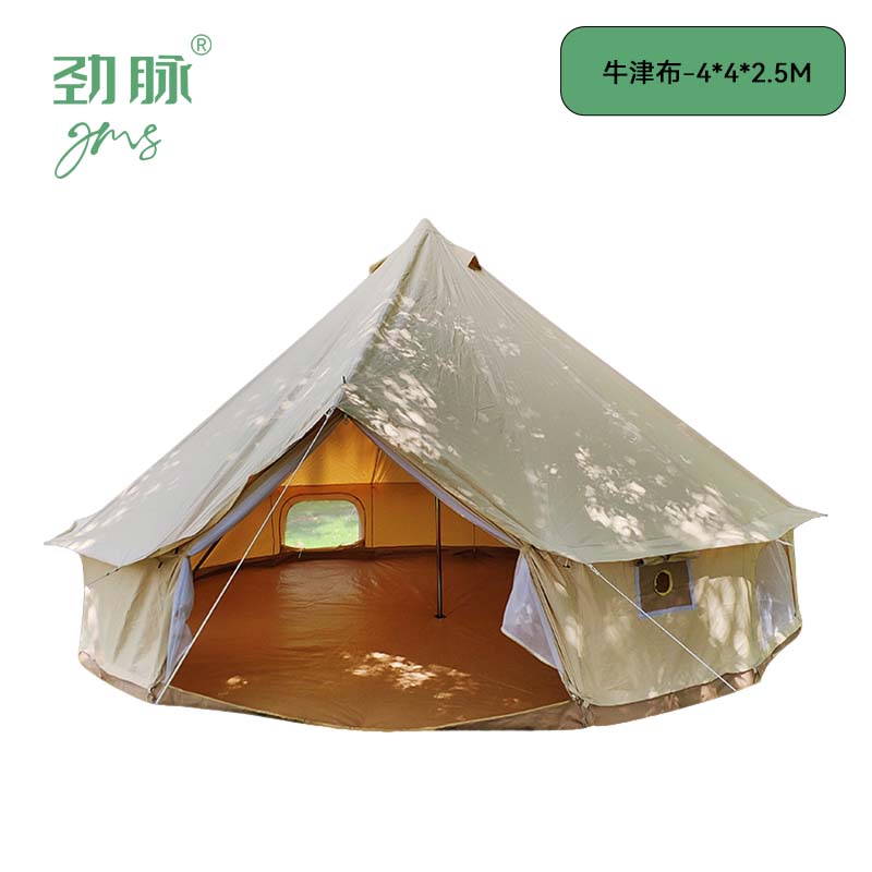 劲脉 蒙古包帐篷 牛津布-4*4*2.5M 顶高清大图