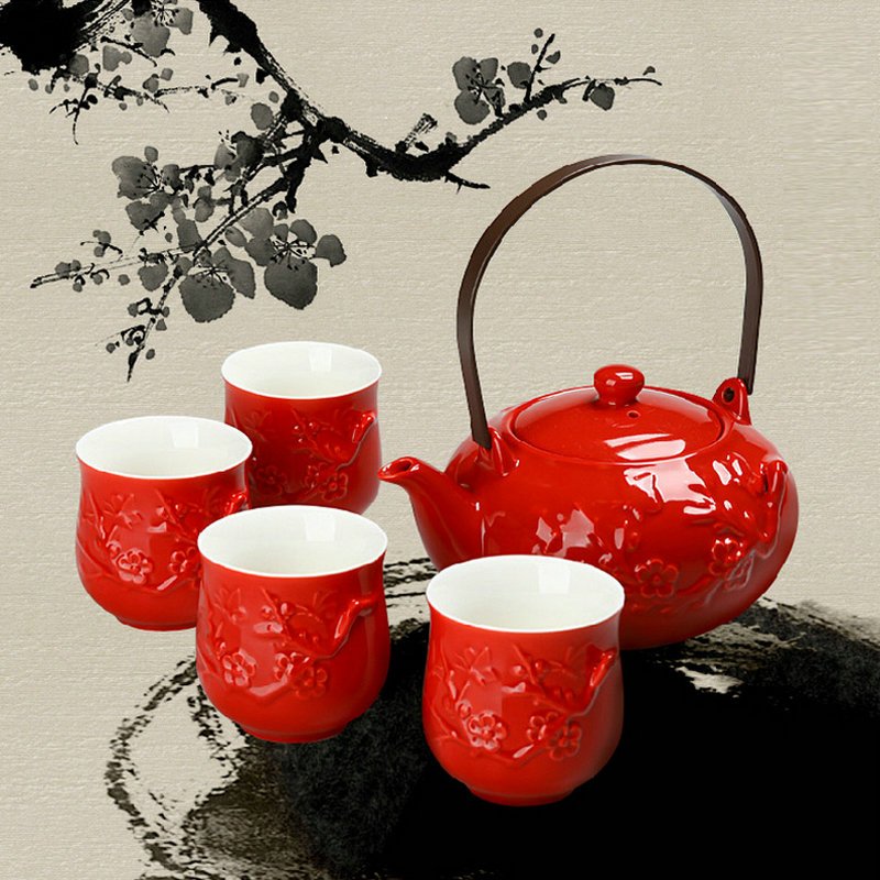 多样屋TAYOHYA 蝶舞红梅茶具组 TA210201019ZZ