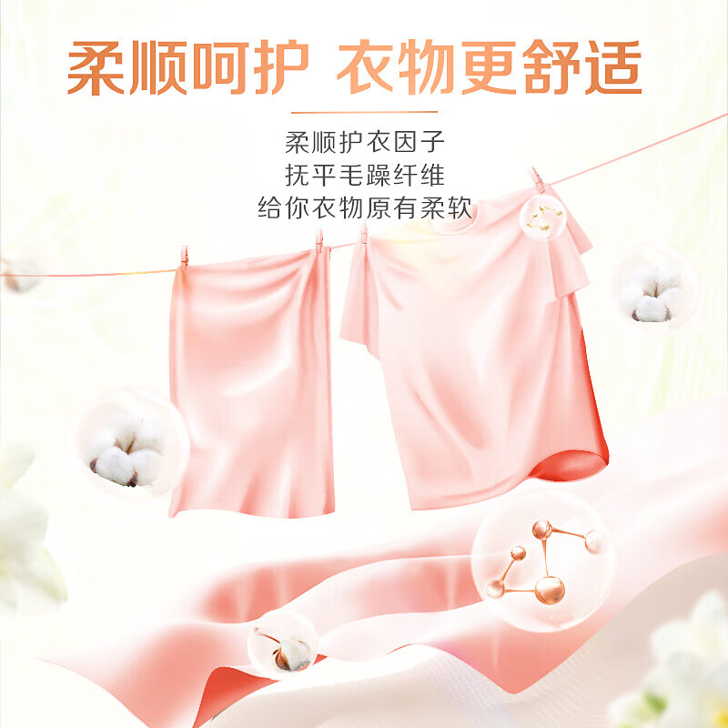 立白浓缩香柔倍净洗衣凝珠34颗盒装(橙花小苍兰)272g高清大图