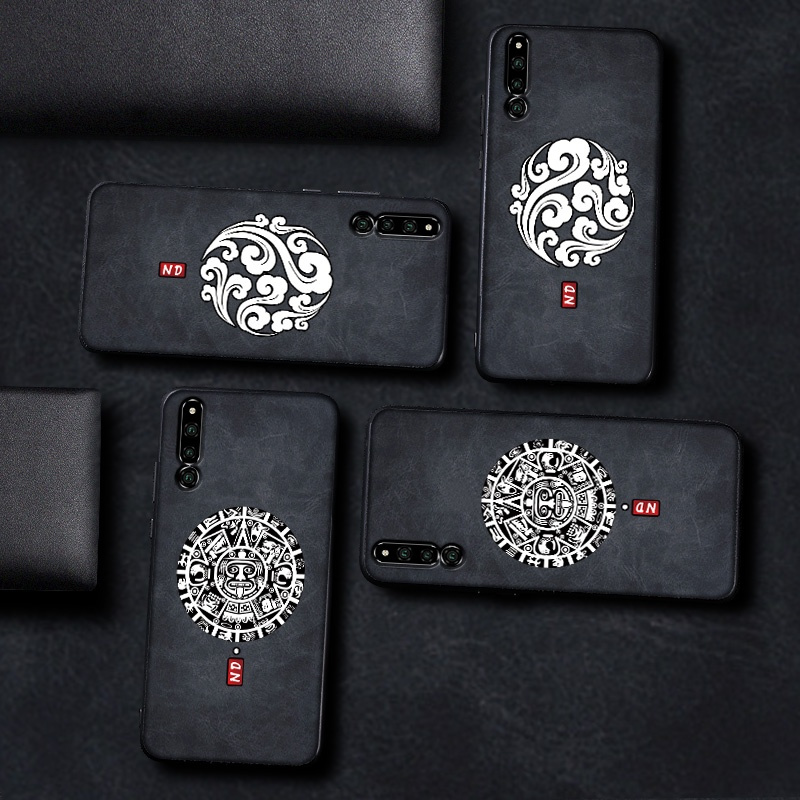 祥云图腾荣耀magic2手机壳男华为畅玩8c皮纹浮防摔8a硅胶保护套真智力
