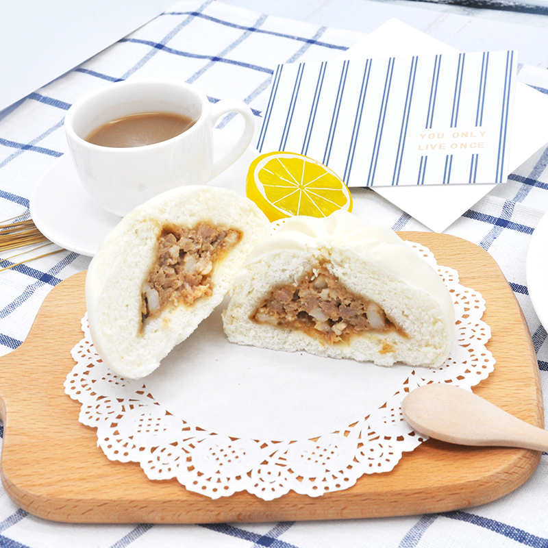 光头佬联圣浓郁酱香肉包720g袋9个装港式点心美味大包