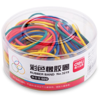 得力3129 彩色橡胶圈桶装橡皮筋乳胶圈皮筋50g/筒 3筒