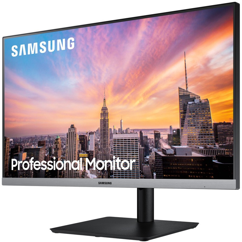 三星 (SAMSUNG) S24R650FDC 23.8英寸 IPS高清广视角 升降底座 支持壁挂商用办公 高清电脑显示器 (HDMI+DP+VGA)