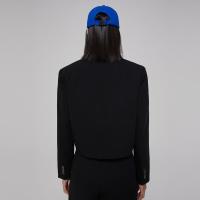 [2件2折价:59]美特斯邦威短款小西服女新款春季时尚黑色简洁廓形西装外套