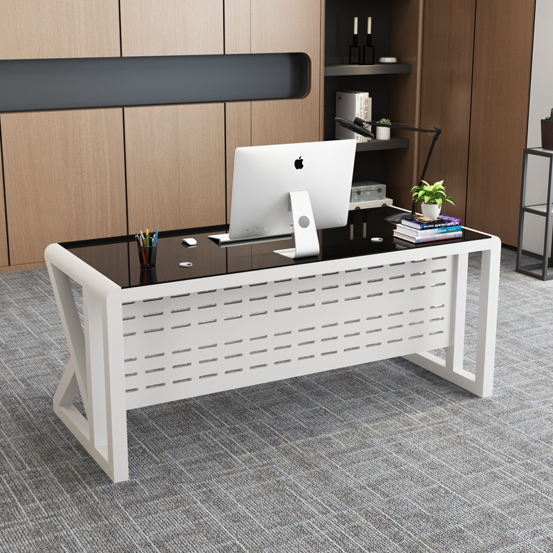 寻木匠老板办公桌简约现代大班台时尚大气经理主管桌环保烤漆单人电脑