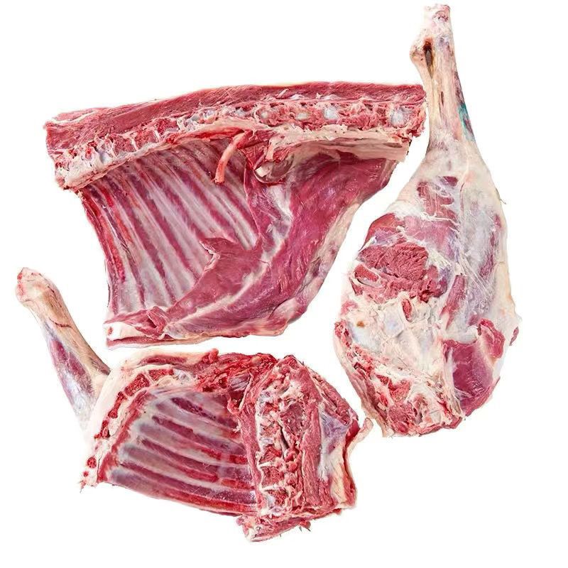 赛卡伊内蒙古清真羊肉带皮羊排羊后腿新鲜冷冻半只生羊前腿脊骨羊肉块