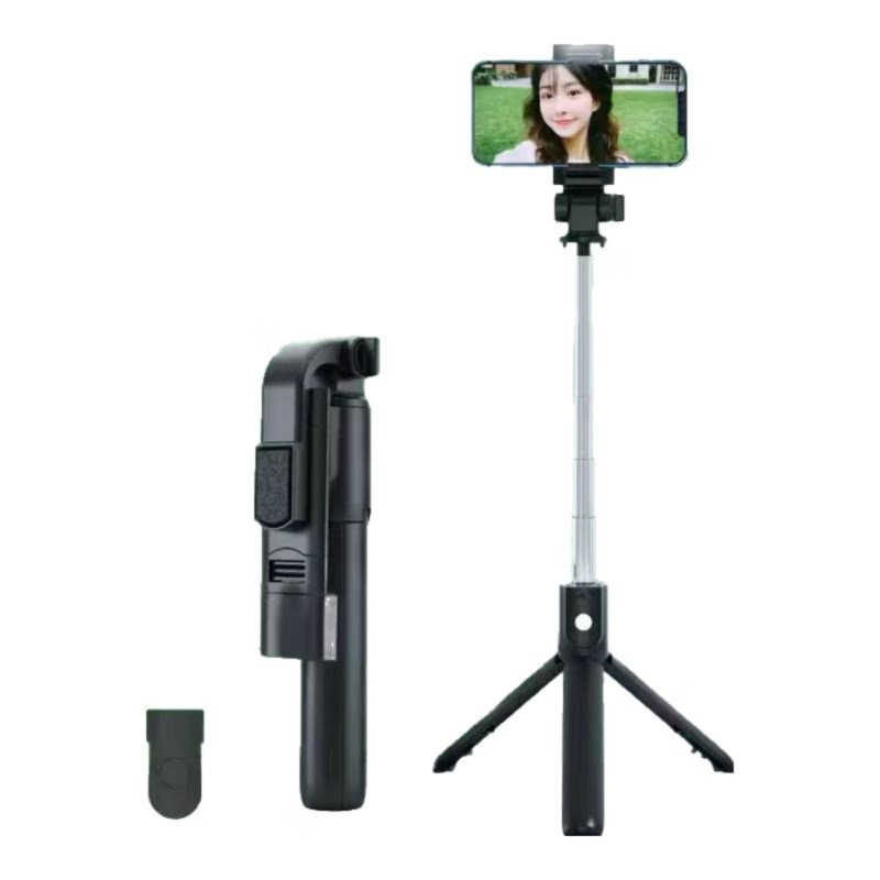 领臣三脚款补光灯自拍杆直播专用桌面便携支架高清大图