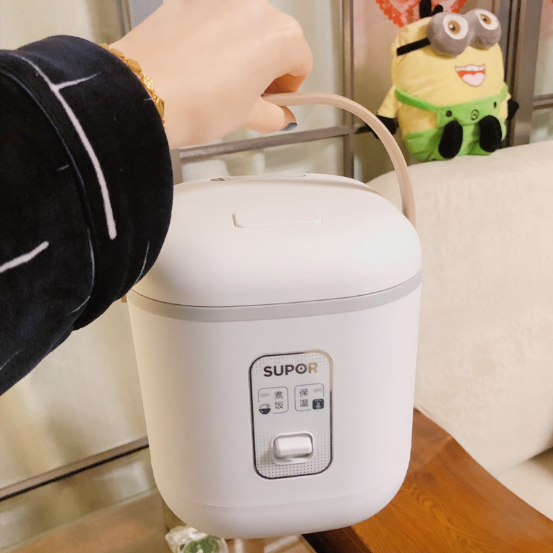苏泊尔小电饭煲123人家用迷你小型多功能智能煮蒸电饭锅一人食白色