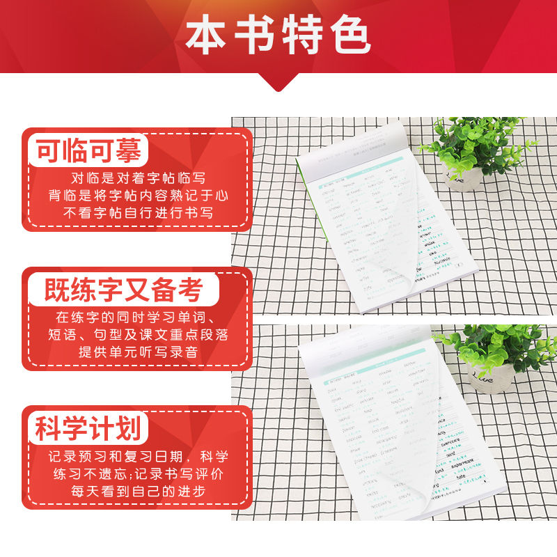 乱序3500词 [正版]2025新版衡水体学霸高分字贴英语练字帖高中词汇乱序版3500词单词短语练字本PASS绿卡图书高