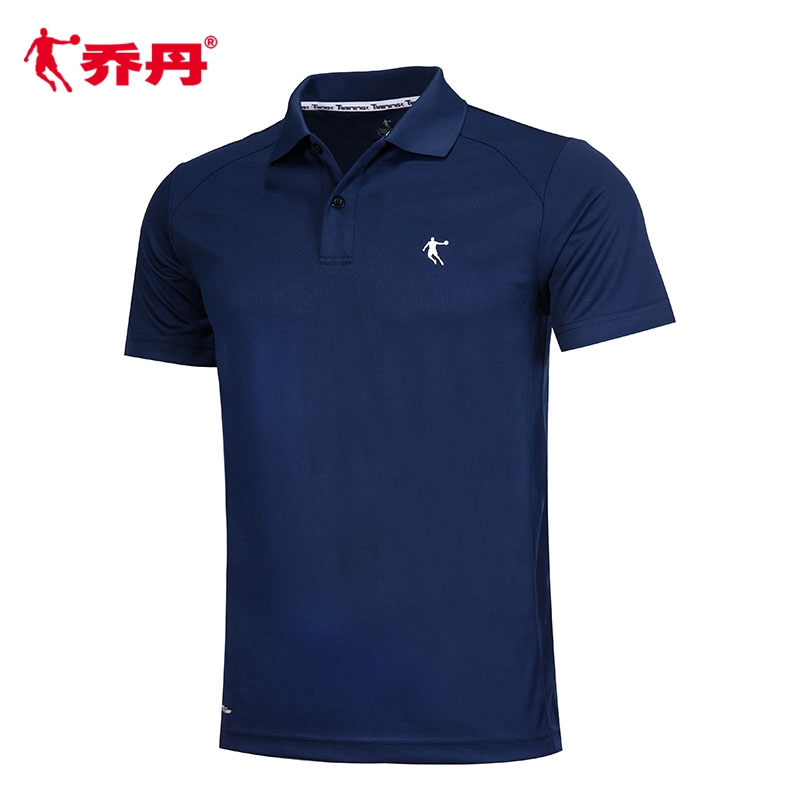 乔丹运动短袖男2022春夏新款速干半袖翻领polo衫男士休闲运动t恤视频