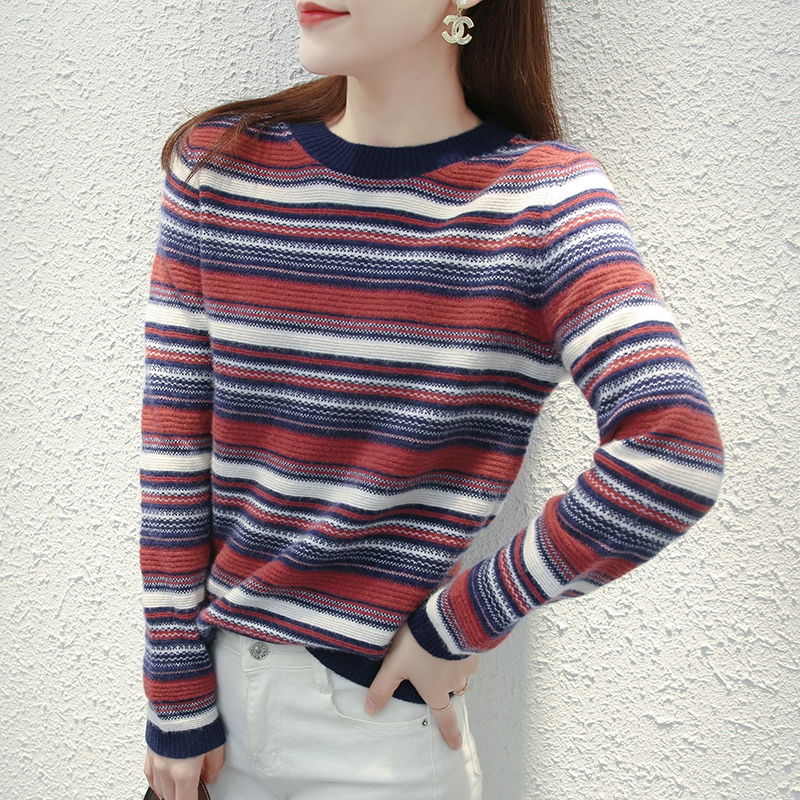 【套头彩条毛衣】报价行情_排行_品牌_参数_怎么样_图片_商家-苏宁