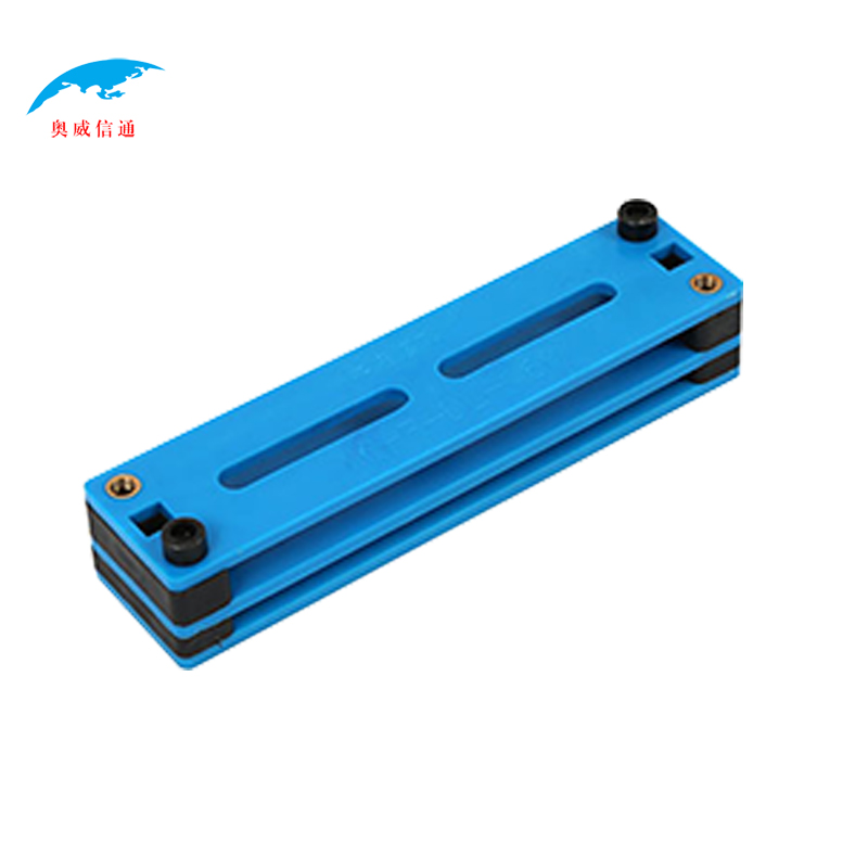 奥威信通 钢制动力固线器 钢多孔长孔 压线板理线夹压板 个 蓝色长孔135mm