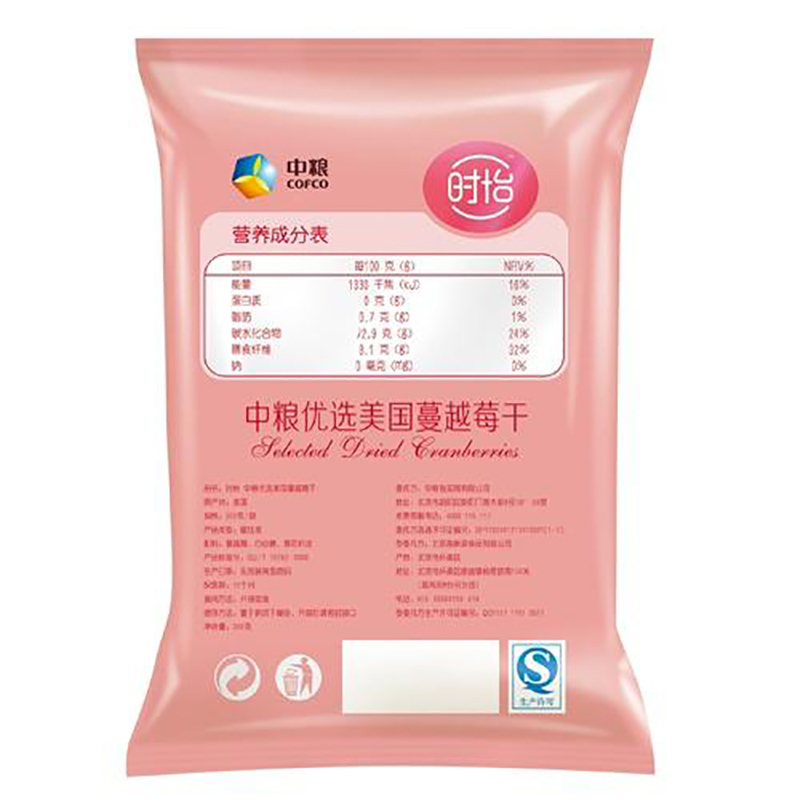时怡 中粮优选美国蔓越莓干(袋装 300g)