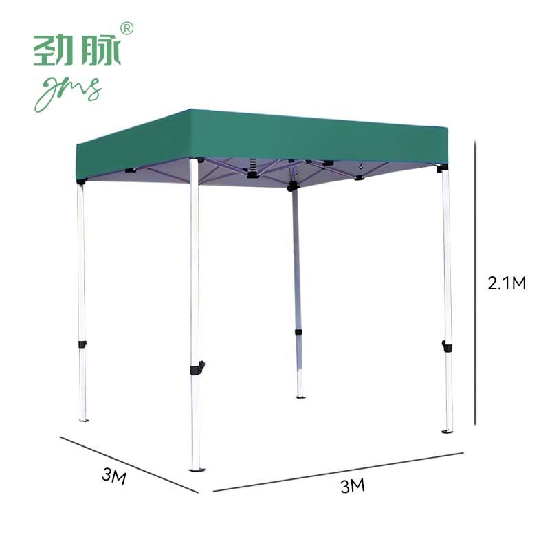 劲脉 平顶四脚帐篷 墨绿-3*3*2.1M 顶图片