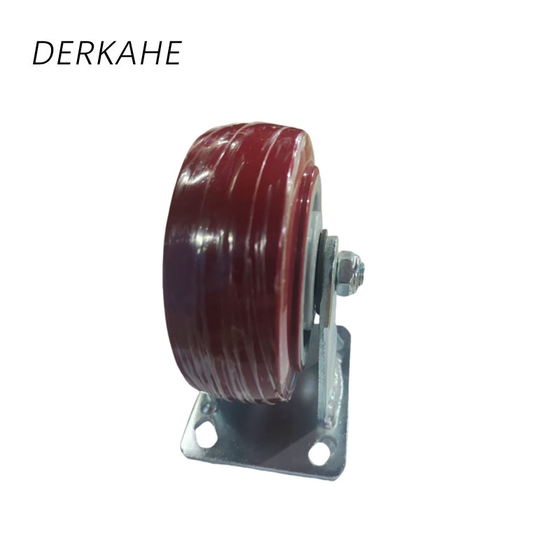 DERKAHE 重型手推车聚氨酯轮 φ125×50(5寸) 定向款 个高清大图