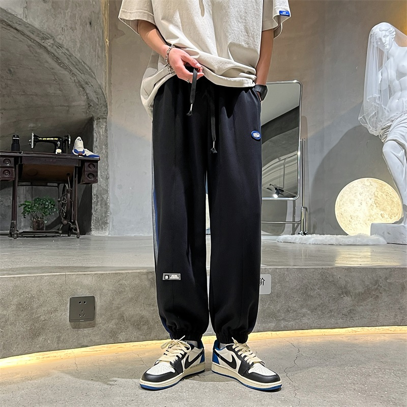 DEBRAND休闲裤春秋季新款男士宽松大码运动阔腿休闲百搭束脚卫裤