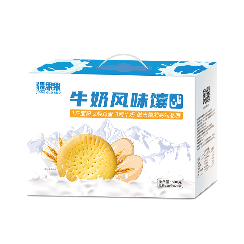 苏宁宜品疆果果牛奶风味馕30g*20包
