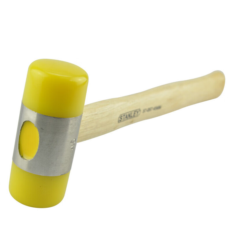 史丹利(STANLEY) 57-054-23 22MM 装修塑料软性锤头 橡胶锤敲击工具 木柄安装锤 把