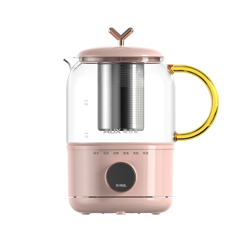 奥克斯mini养生壶家用多功能办公室迷你小型全自动加厚玻璃煮茶壶煮茶