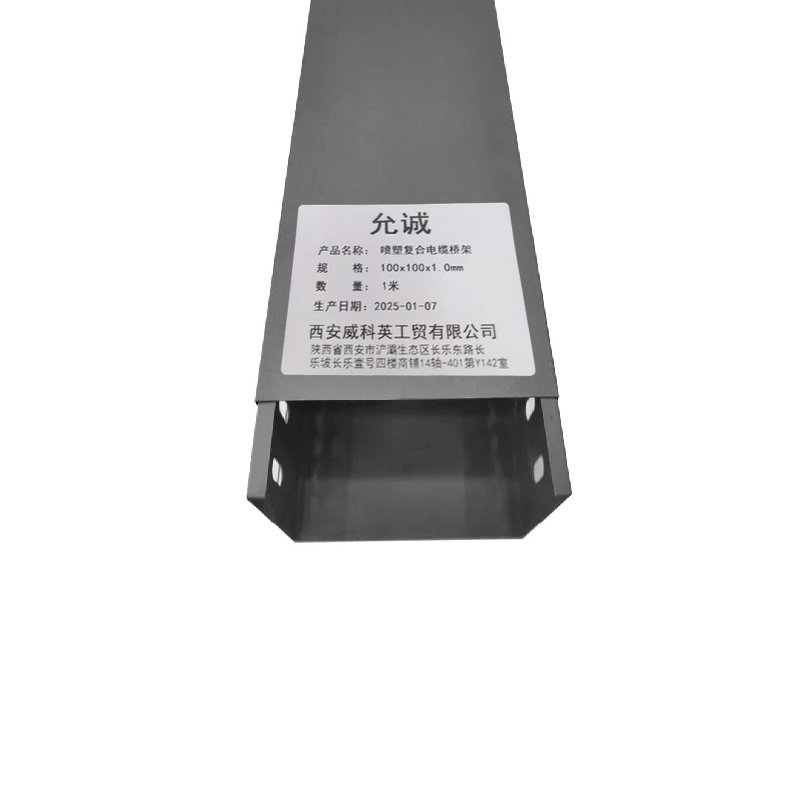 允诚 喷塑复合电缆桥架 100x100x1.0mm 米高清大图