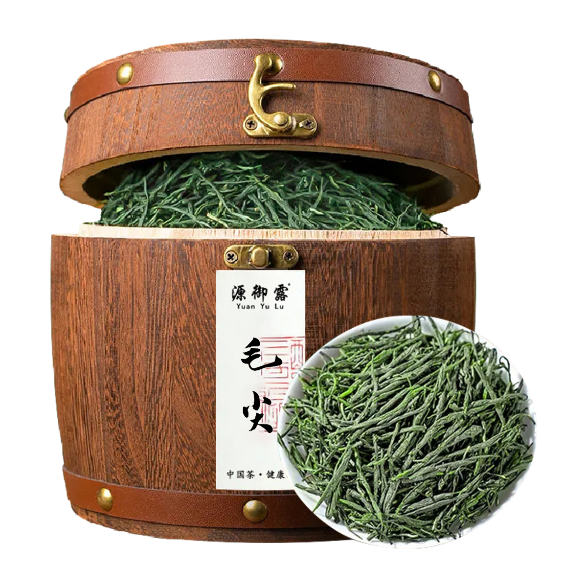 源御露毛尖茶新茶嫩芽绿茶明前浓香型春茶散装礼盒装250g高清大图