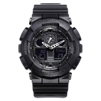 CASIO(卡西欧) G-SHOCK系列手表 多功能运动男士手表电子腕表 石英表男表 GA-100-1A1