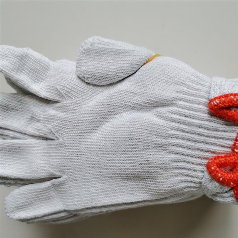 劳保手套线手套次品耐磨加厚防滑汽修机械加工手套薄款红边48双