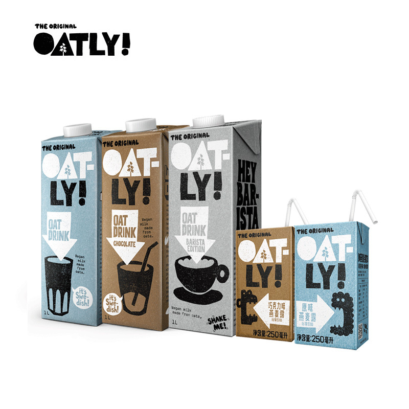 OATLY噢麦力 燕麦奶谷物饮料原味巧克力植物奶蛋白早餐奶 ins网红早餐奶自由组合 3*1L+2*250ml