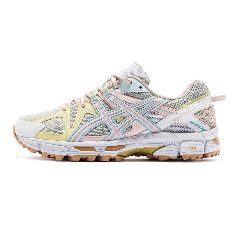 asics亚瑟士20年夏女gelkahana8越野跑鞋抓地耐磨厚底老爹鞋