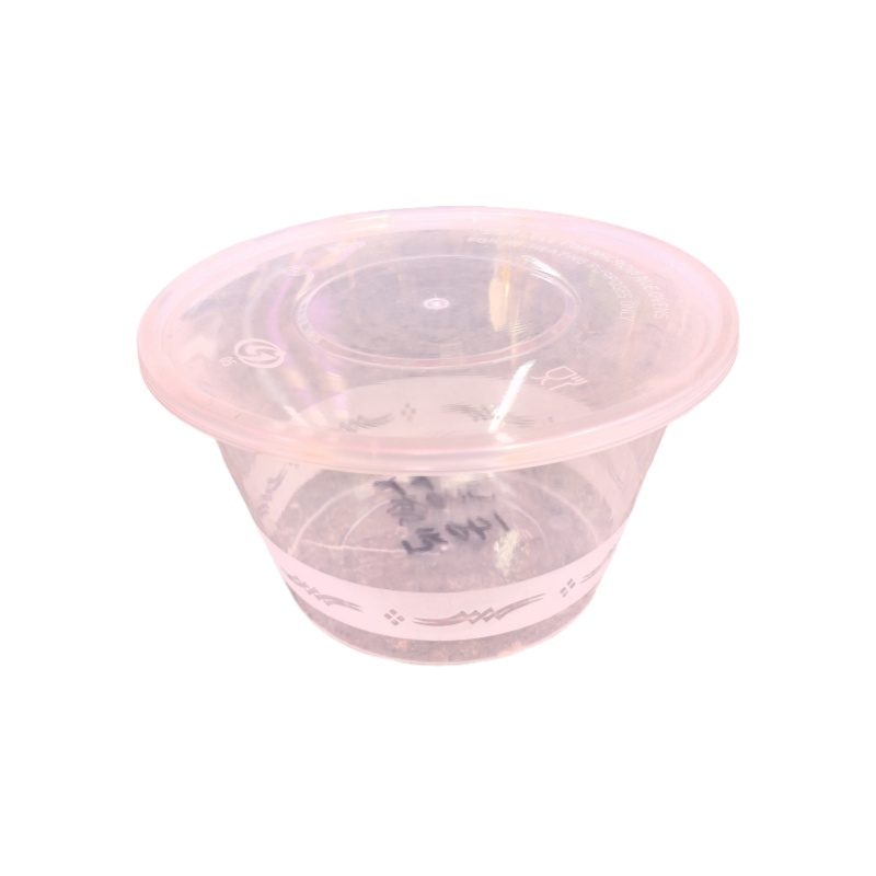 堡霓伐 一次性餐盒圆形 1000ml/300套 箱高清大图