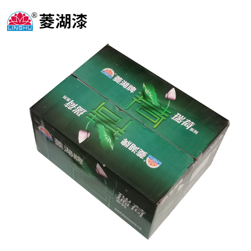 菱湖漆 500g 醇酸调和漆 银粉磁漆 桶高清大图