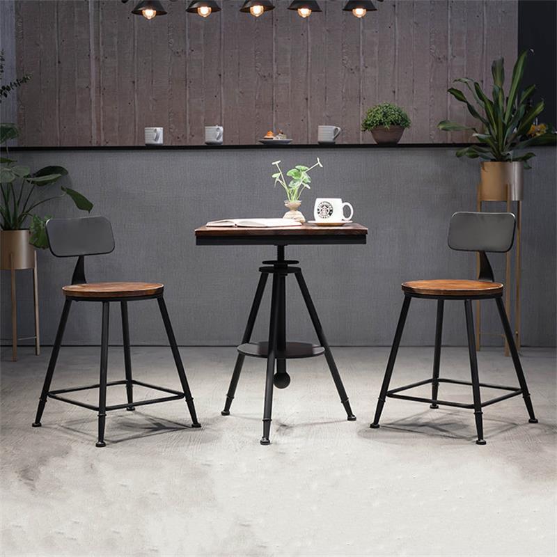 京好现代铁艺阳台户外桌椅组合现代简约环保复古奶休闲小圆桌茶店咖啡