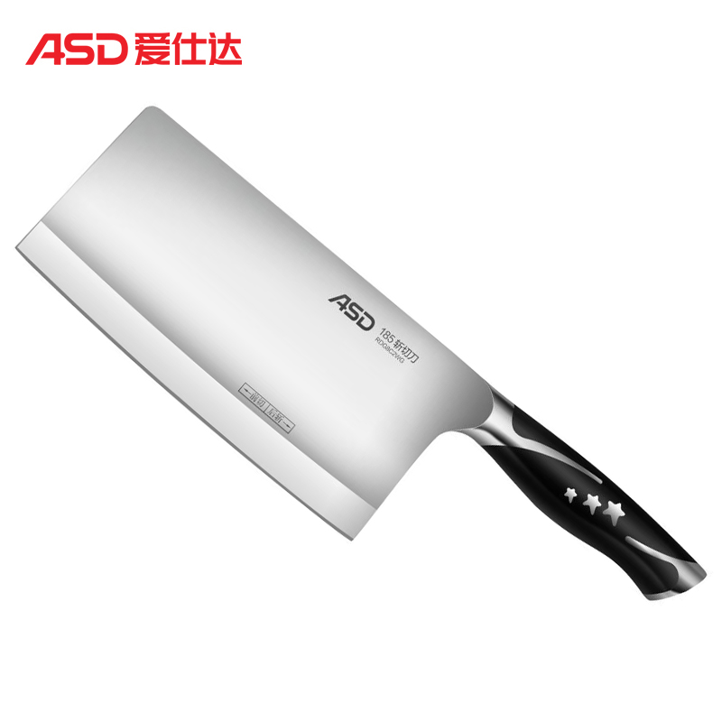 爱仕达 ASD 斩骨刀 星锐系列前切后斩切刀 不锈钢菜刀切片刀切肉刀刀具 RDG8C2WG高清大图