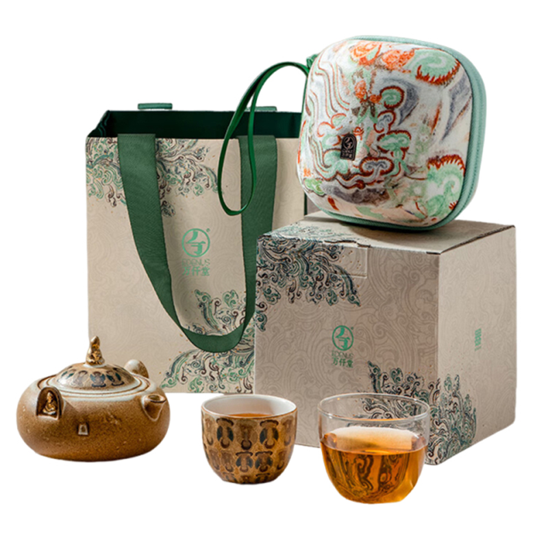 万仟堂 旅行茶具 户外茶具套装 千佛指引*快客杯1壶2杯1便携包 / 套