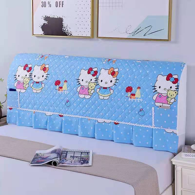 云朵床头长度1米全包床头罩家用卧室弹力布床头套可水洗床头防尘保护