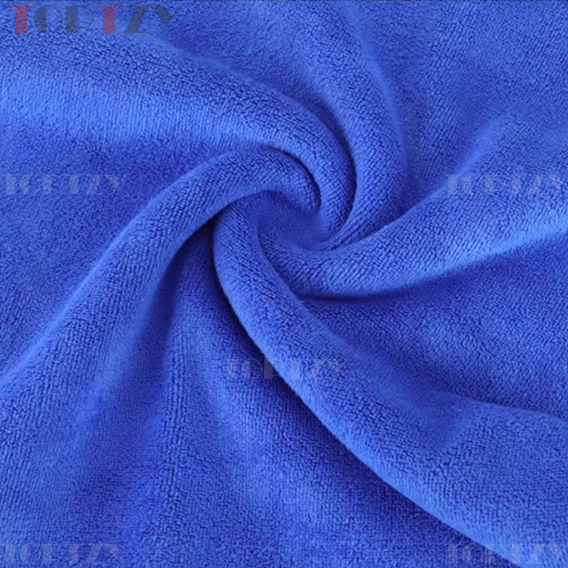 toptzy TZ5071501 洗车毛巾清洁抹布 300*300 蓝色 10个装高清大图