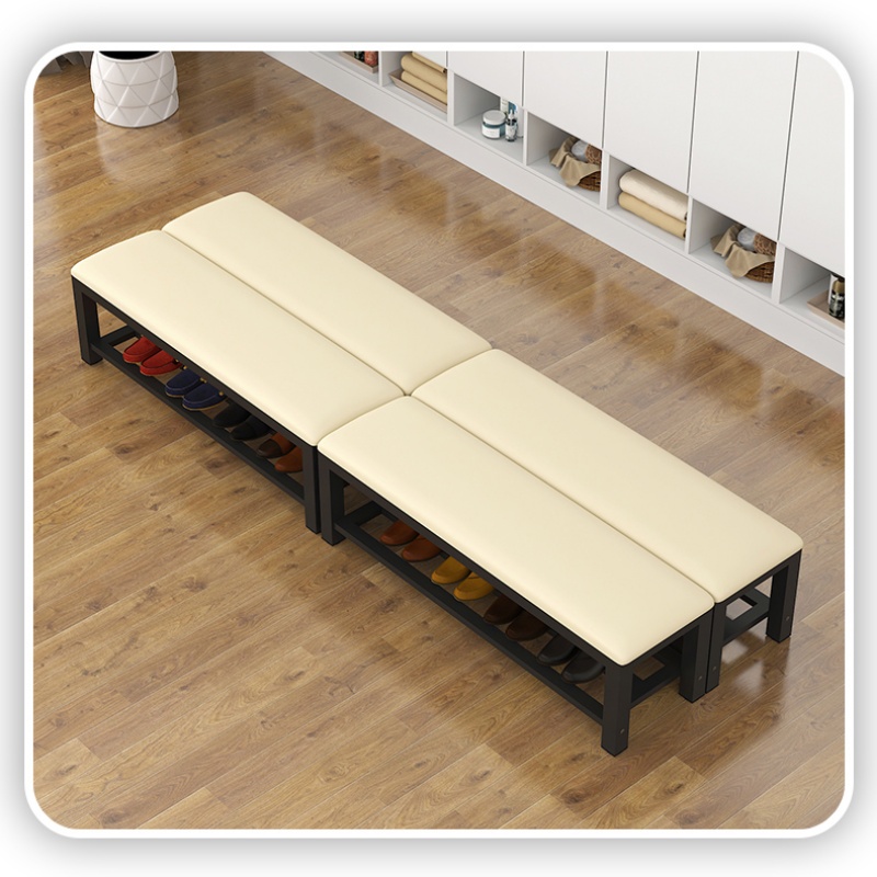 锦北 软包长条凳换鞋凳健身房休息凳浴室凳洗澡凳床尾凳 1.2米双层高清大图