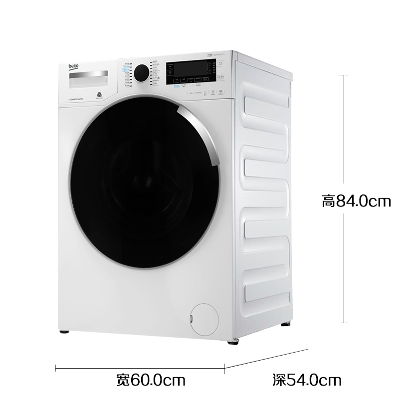 倍科（beko） WCP 81442 STI 8公斤 洗衣机 全自动变频滚筒洗衣机 大容量 变频电机（白色）