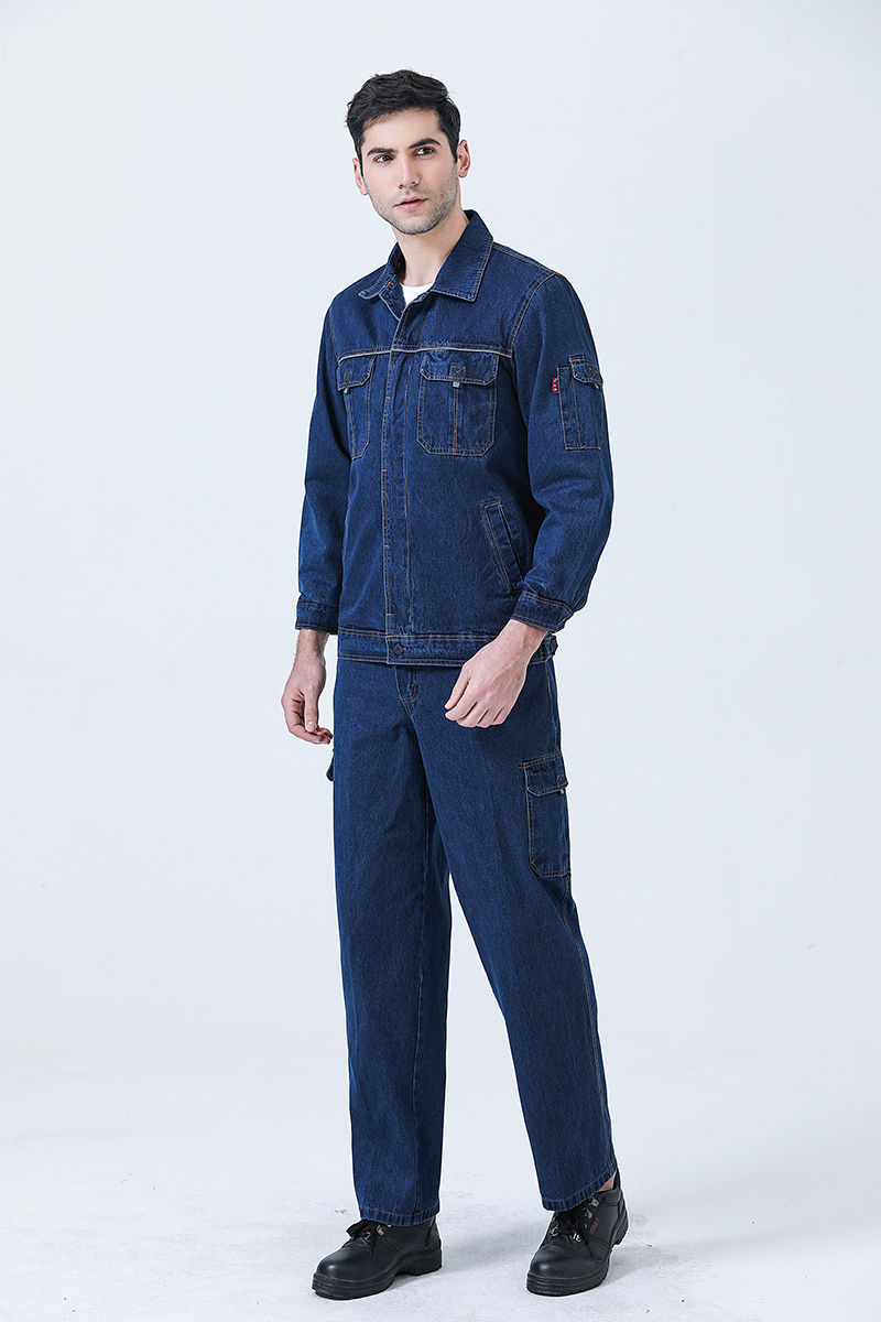 天鸣TMDX001春秋精梳双层 牛仔服套装高清大图