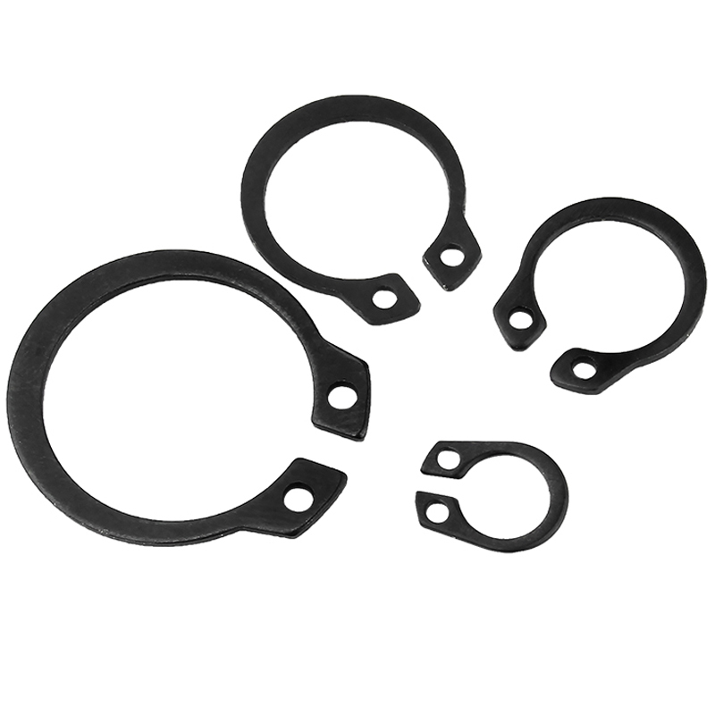 海斯迪克 HKZ-69 轴用弹性挡圈 轴卡外卡轴用卡环轴承卡簧弹性挡圈卡扣发黑(淬火) 国标 φ36 100个