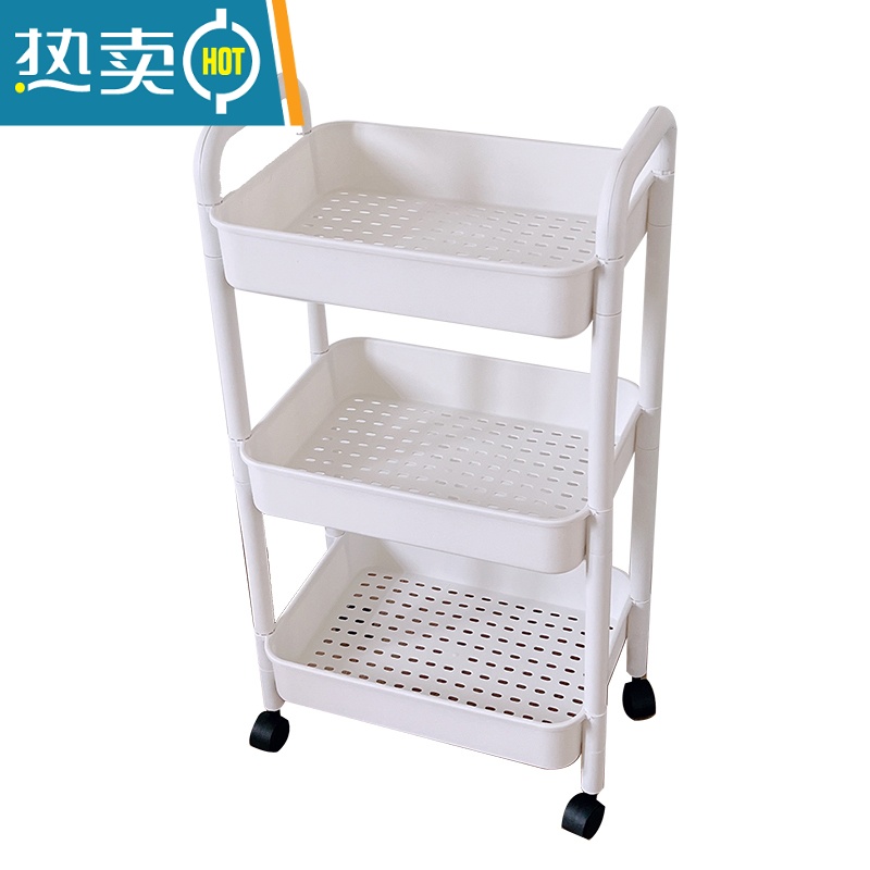 敬平小推车置物架ins风多层零食收纳架落地客厅网红房间家用储物架子高清大图