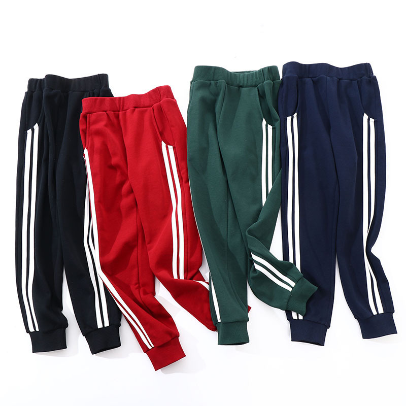 kids mam&dad儿童裤子春秋款毛圈休闲运动裤针织中大童裤子童裤