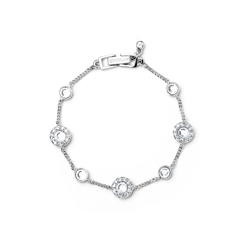 Givenchy/纪梵希 清新系列闪耀 施华洛世奇人造水晶玫瑰金色女士手链